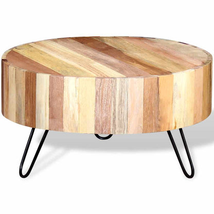 Mesa De Centro Madera Maciza Reciclada