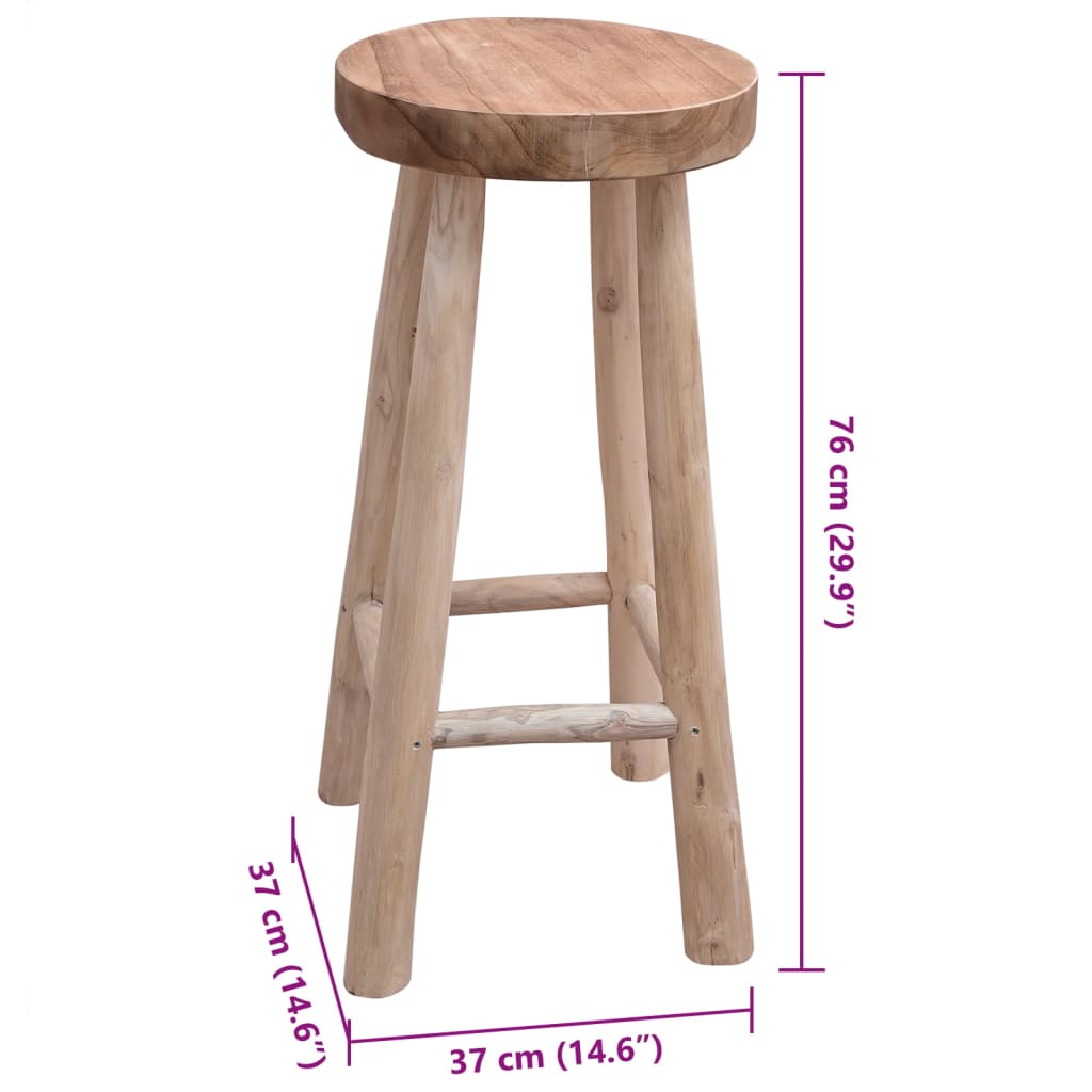 Taburete De Cocina De Madera De Teca