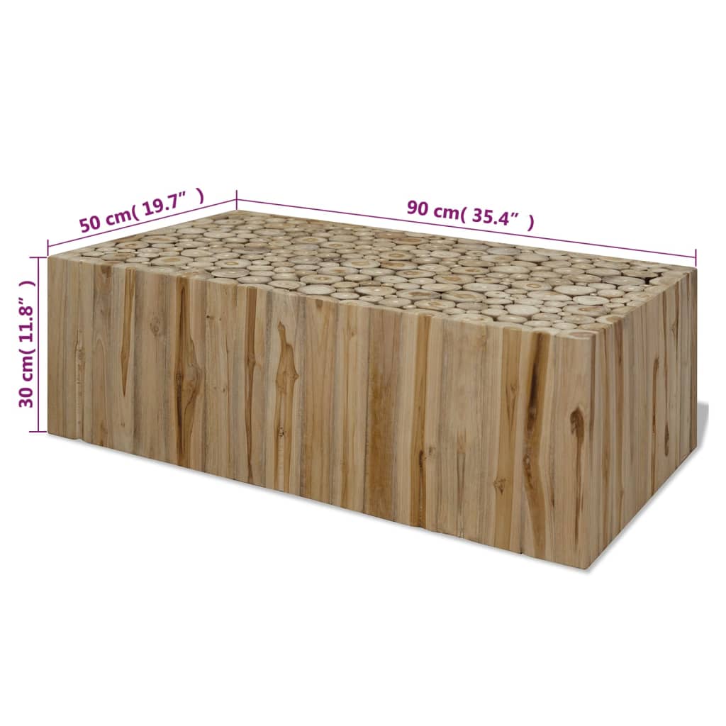 Mesa De Centro De Teca Genuina