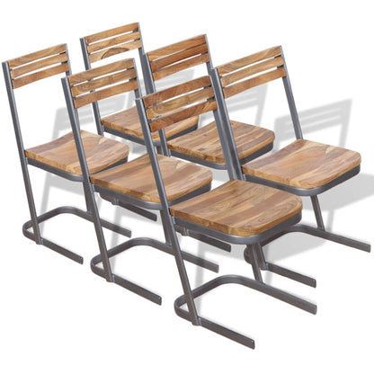 Sillas De Comedor 2 Uds Madera Maciza De Teca