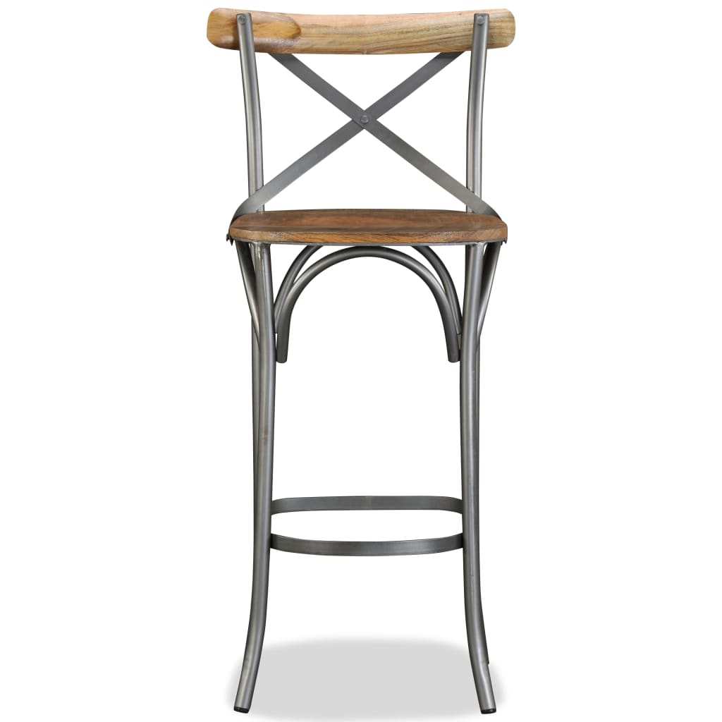 Taburete De Cocina De Madera Maciza De Mango