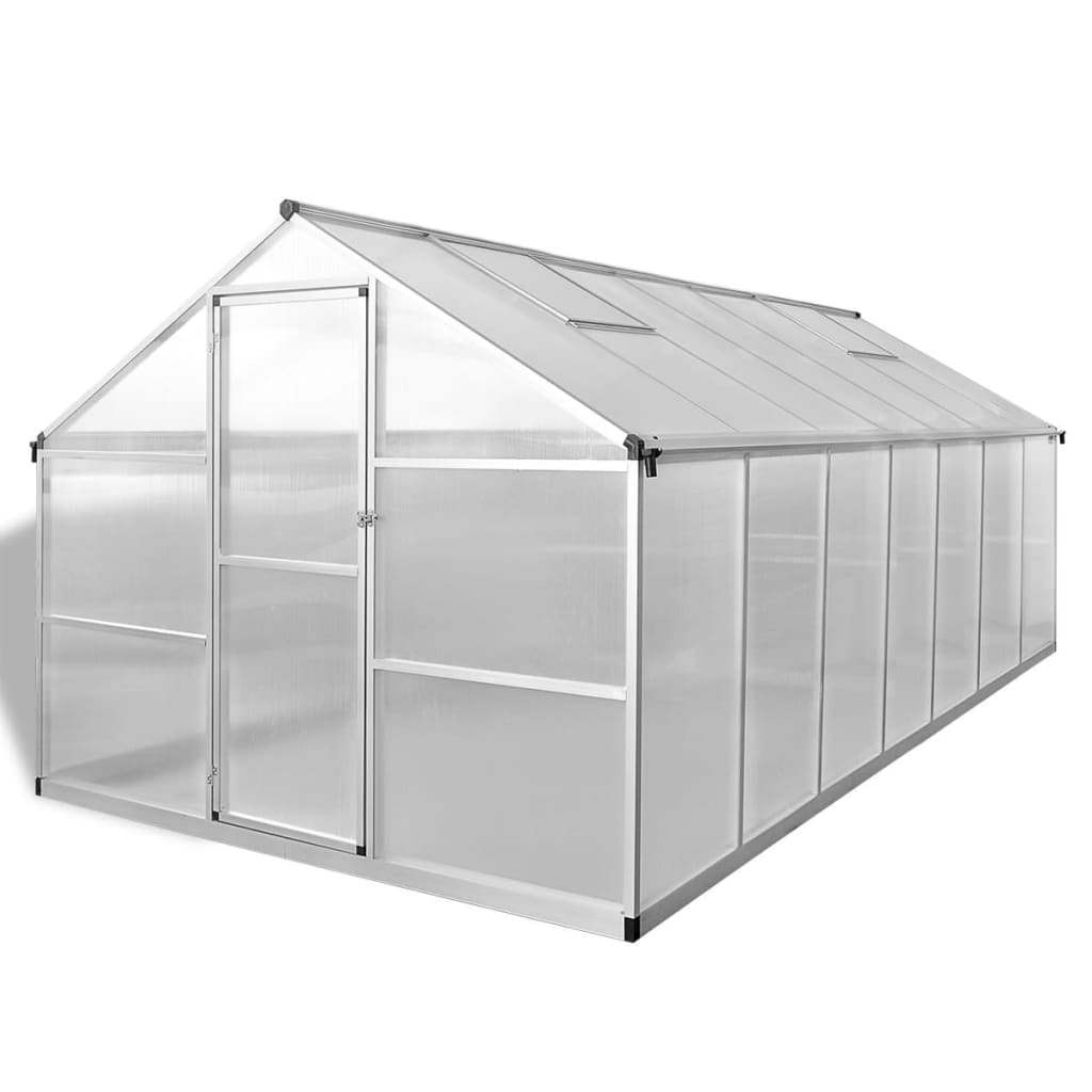 Invernadero De Aluminio Gris Antracita 10,53 M²