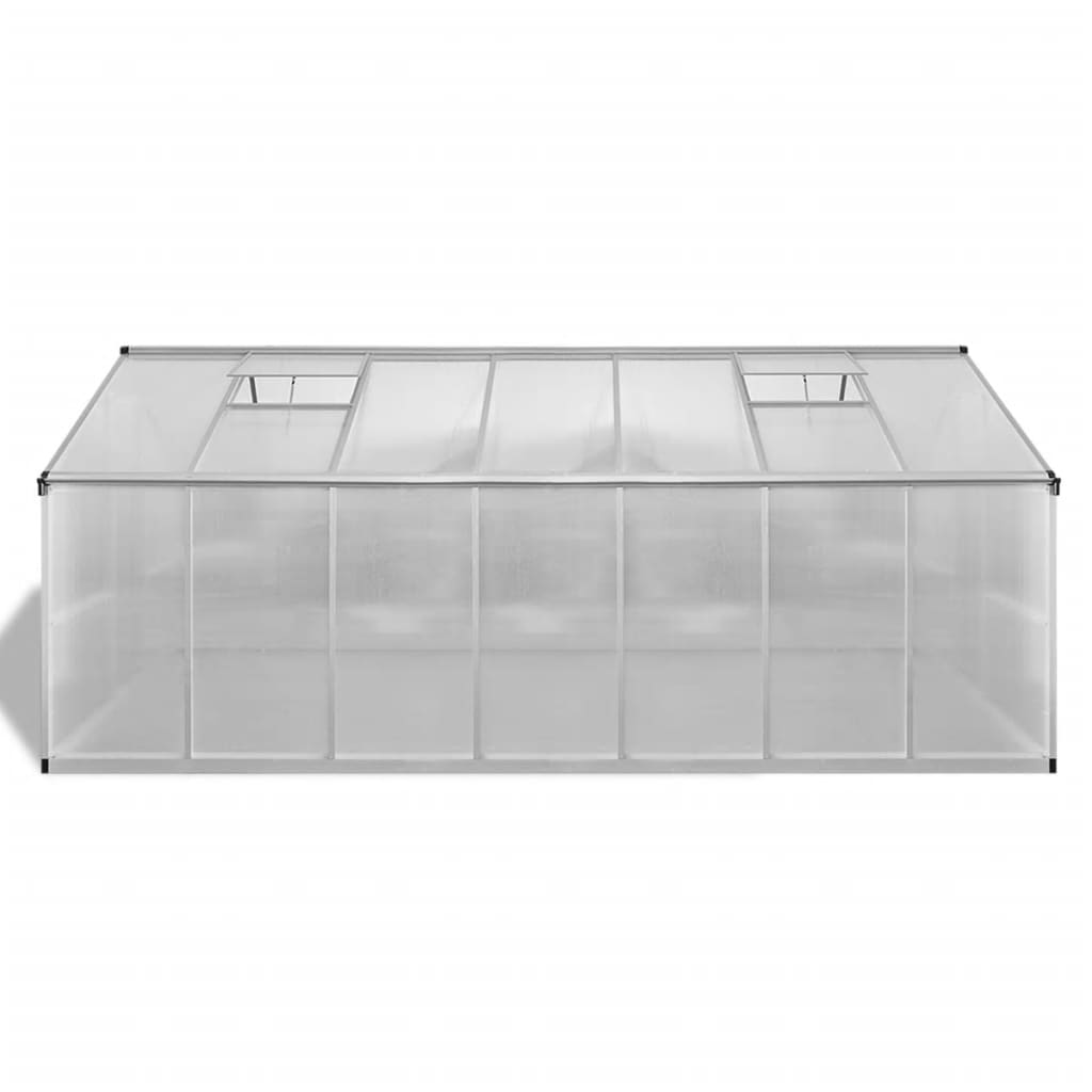 Invernadero De Aluminio Gris Antracita 10,53 M²