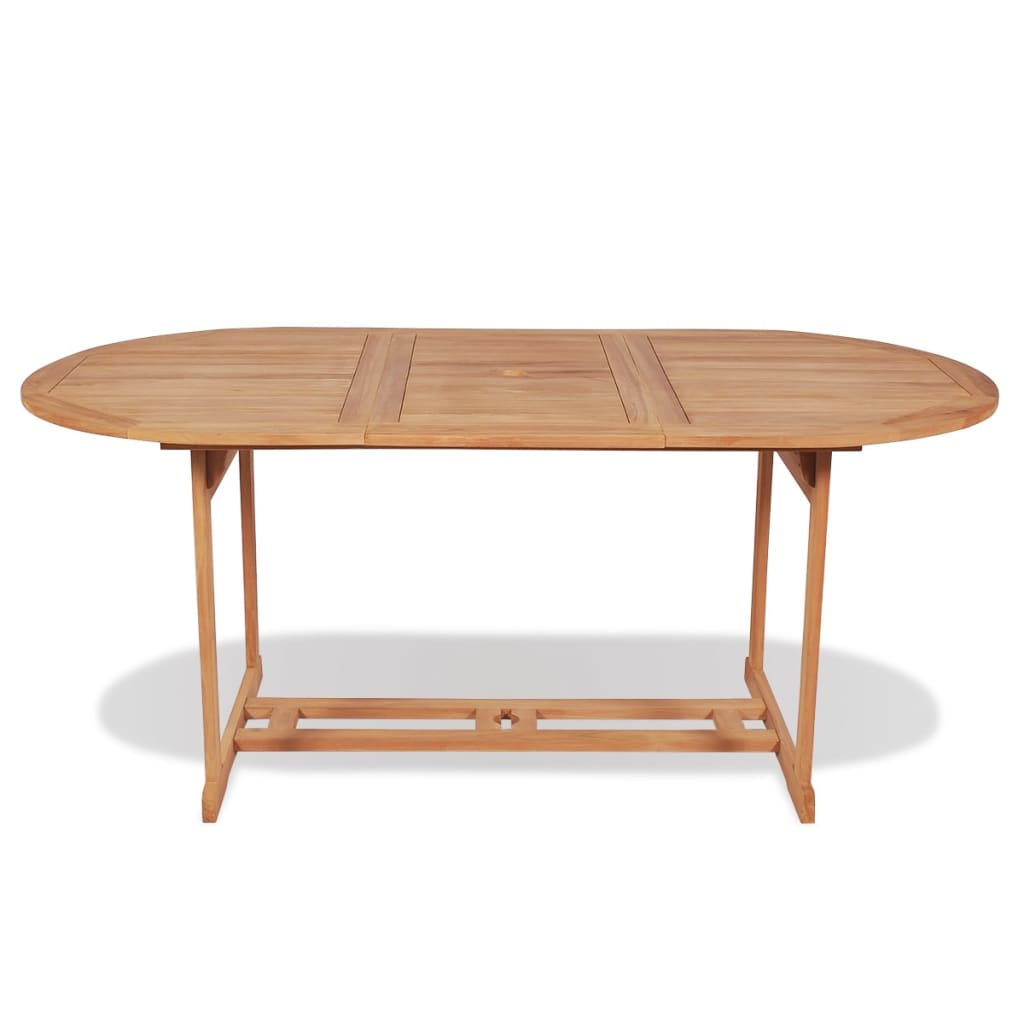 Mesa De Jardín De Madera De Teca Maciza