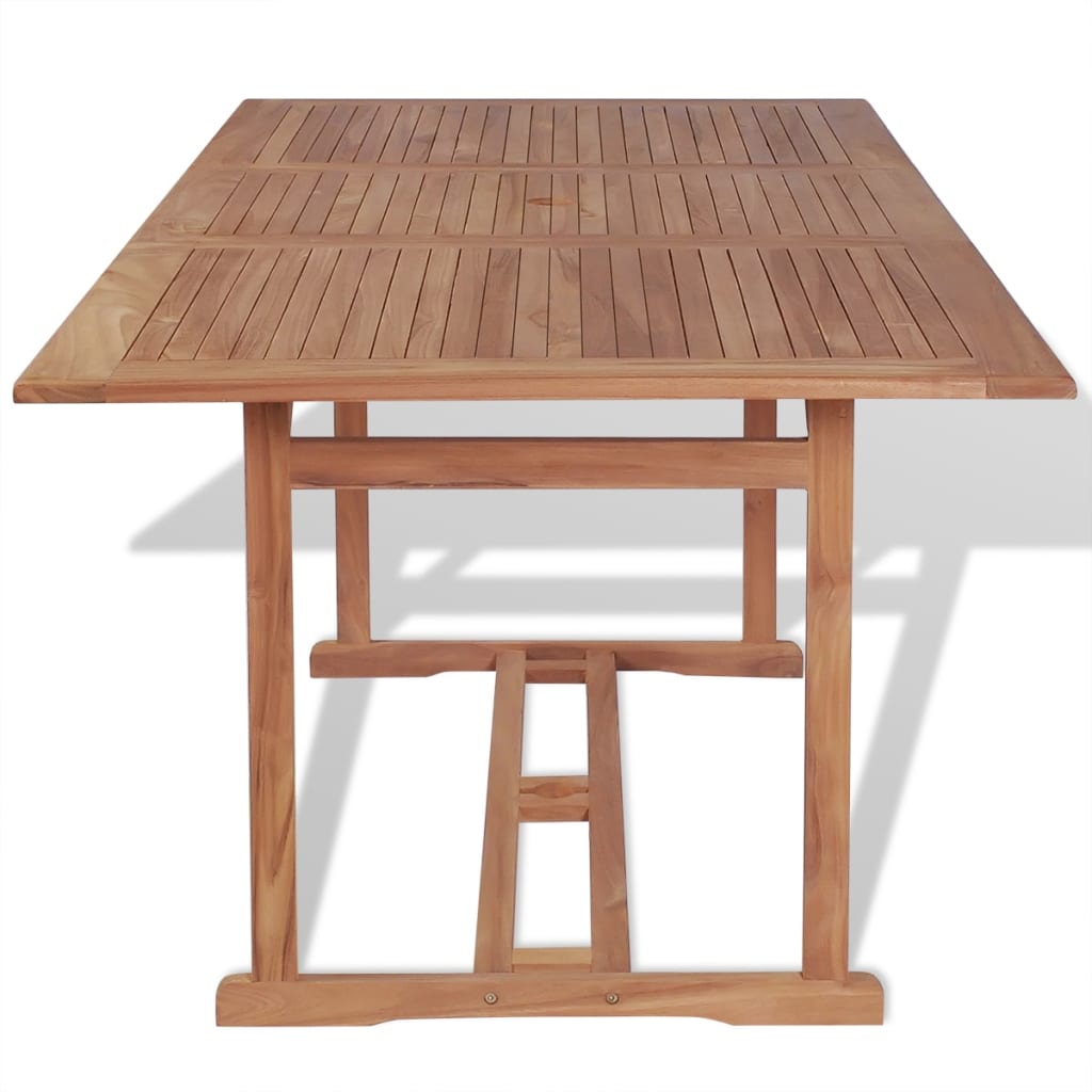 Mesa De Jardín De Madera De Teca Maciza