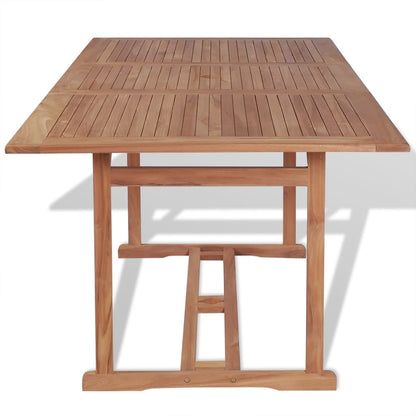 Mesa De Jardín De Madera De Teca Maciza
