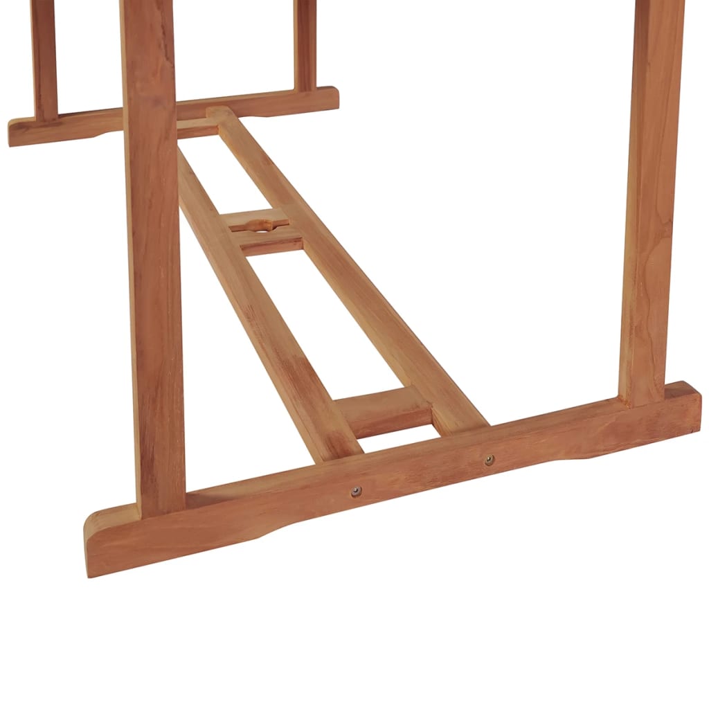 Mesa De Jardín De Madera De Teca Maciza