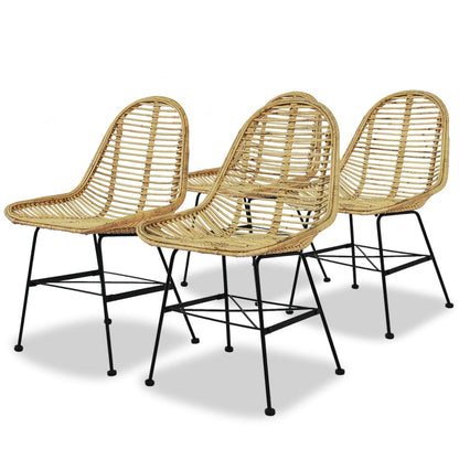 Sillas De Comedor 6 Unidades Ratán Natural