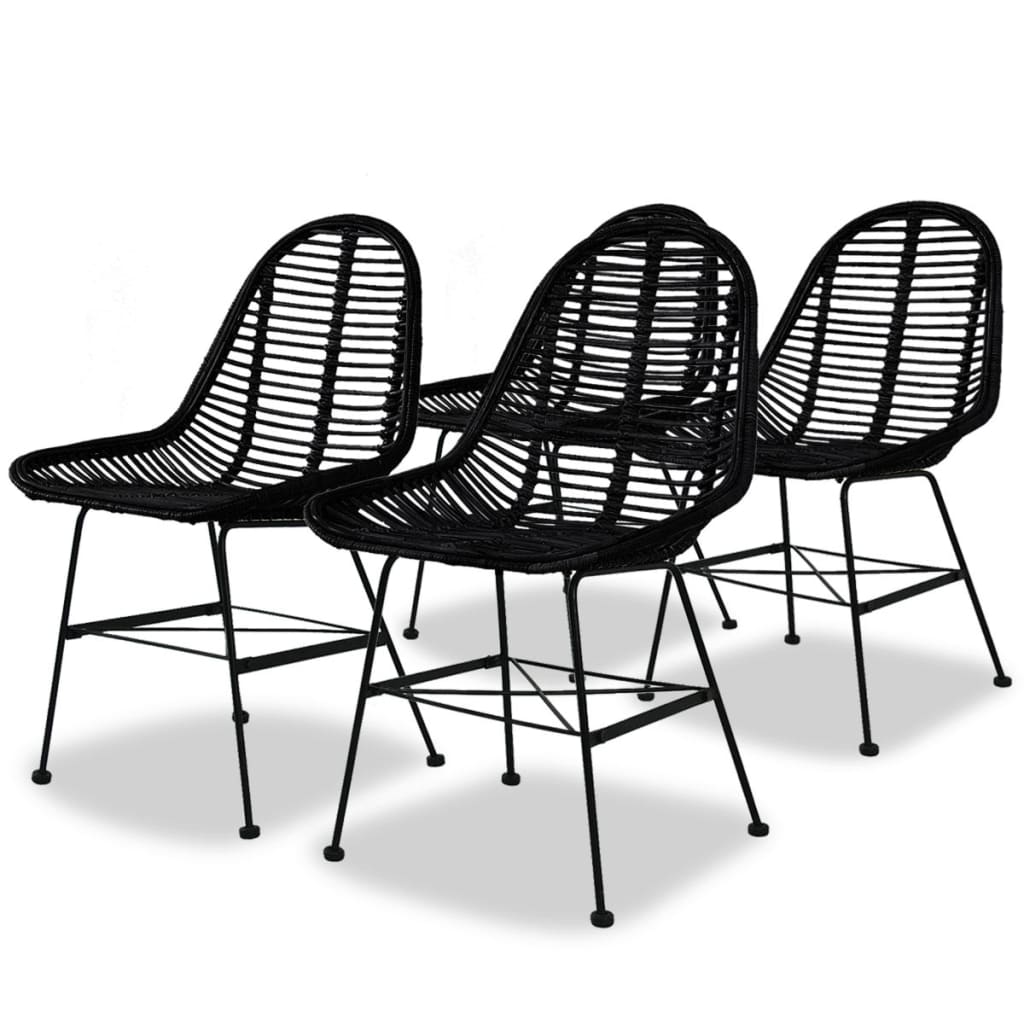 Sillas De Comedor 6 Unidades Ratán Natural