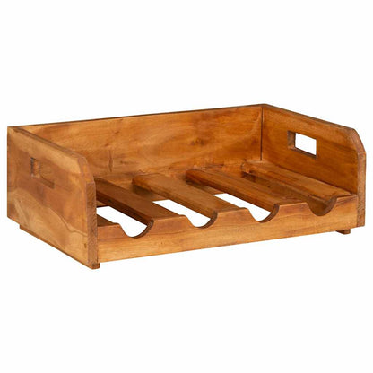 Botelleros Para 16 Botellas 4 Piezas Madera Maciza De Caoba