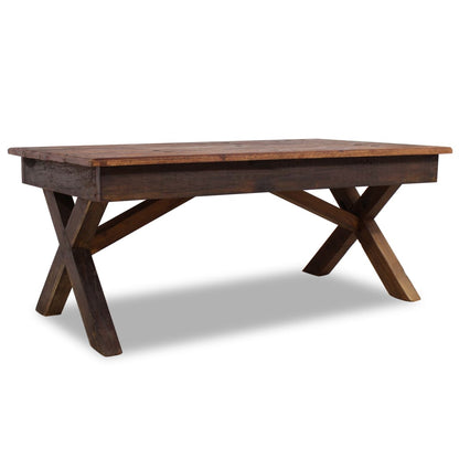 Mesa De Centro Madera Reciclada Mixta 110X60X45 Cm