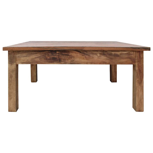 Mesa De Centro Madera Maciza De Caoba 96X73X45 Cm