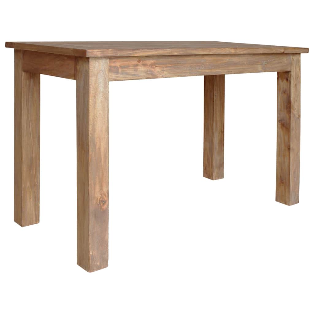 Mesa De Comedor De Madera Maciza De Caoba 120X60X77 Cm
