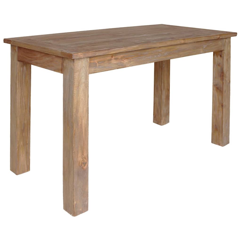 Mesa De Comedor De Madera Maciza De Caoba 120X60X77 Cm