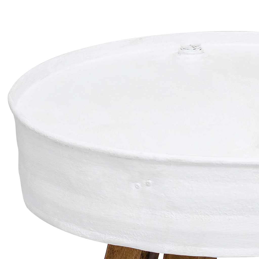 Mesa De Centro De Madera Maciza Reciclada 60X45 Cm