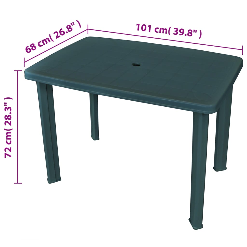 Mesa De Jardín De Plástico