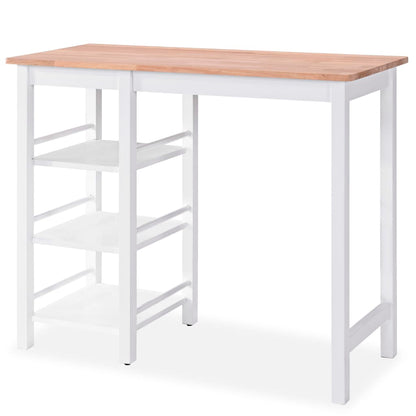 Conjunto De Mesa Alta De Cocina 3 Piezas Mdf