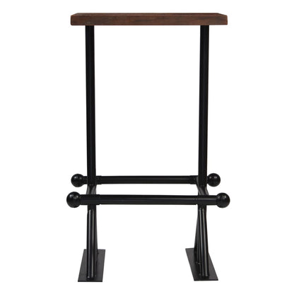 Juego De Mesa Alta Y Taburetes 3 Piezas Madera Maciza Reciclada