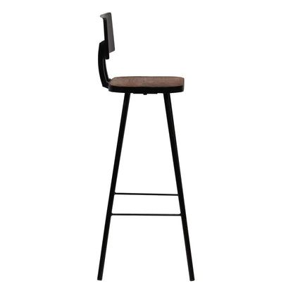 Juego De Mesa Alta Y Taburetes 3 Piezas Madera Maciza Reciclada
