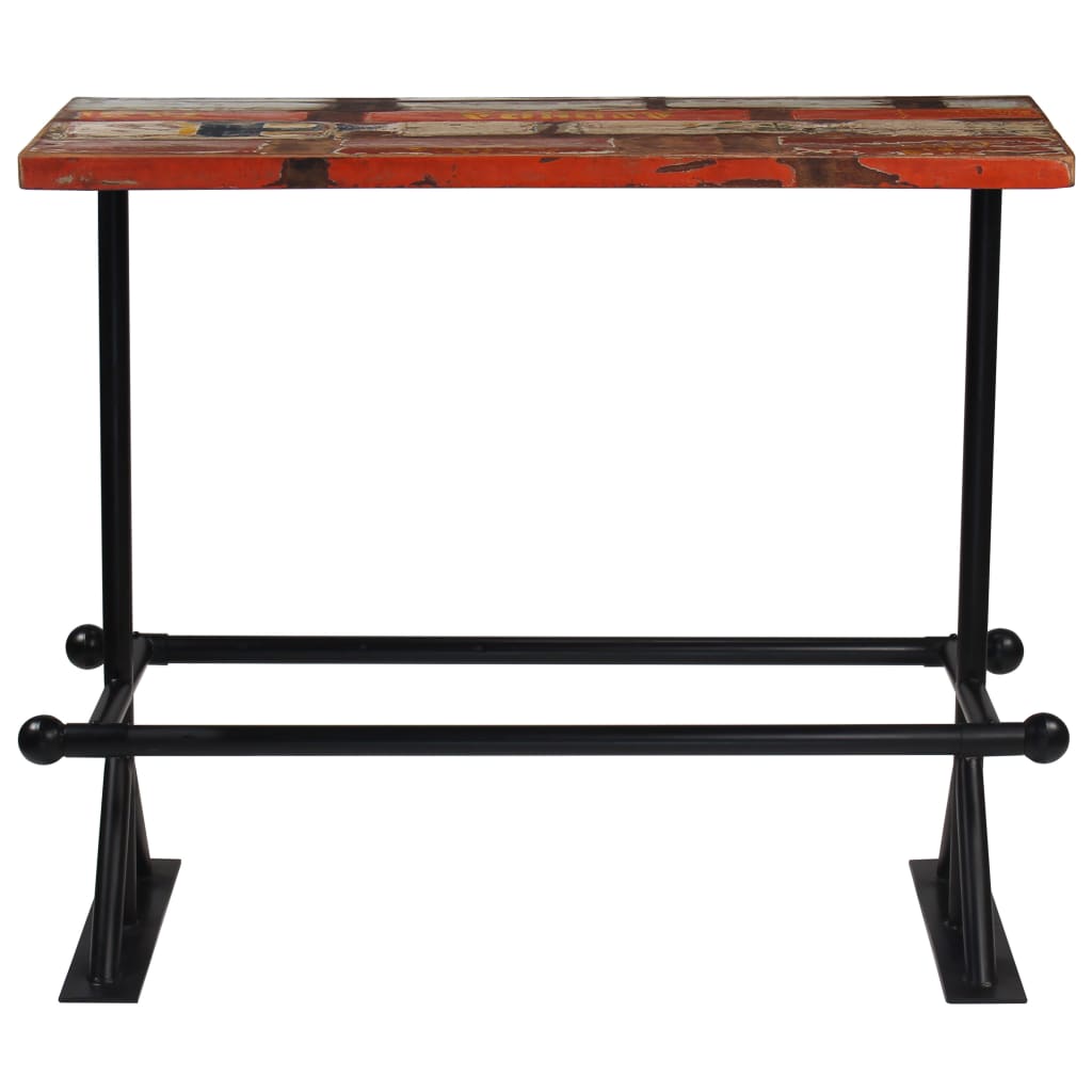 Set De Muebles De Bar 5 Pzas Madera Maciza Reciclada Multicolor
