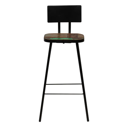 Set De Muebles De Bar 5 Pzas Madera Maciza Reciclada Multicolor