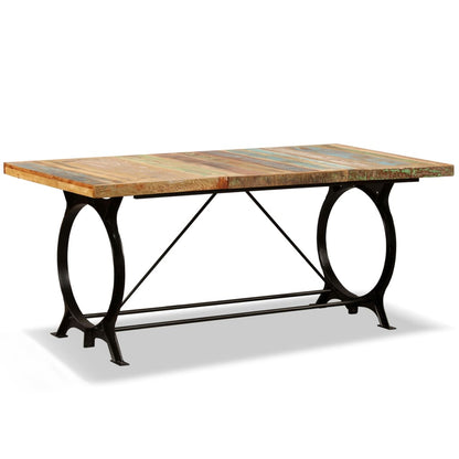 Mesa De Comedor De Madera Maciza Reciclada 180 Cm