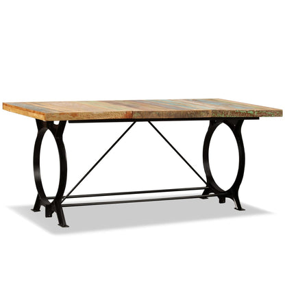 Mesa De Comedor De Madera Maciza Reciclada 180 Cm