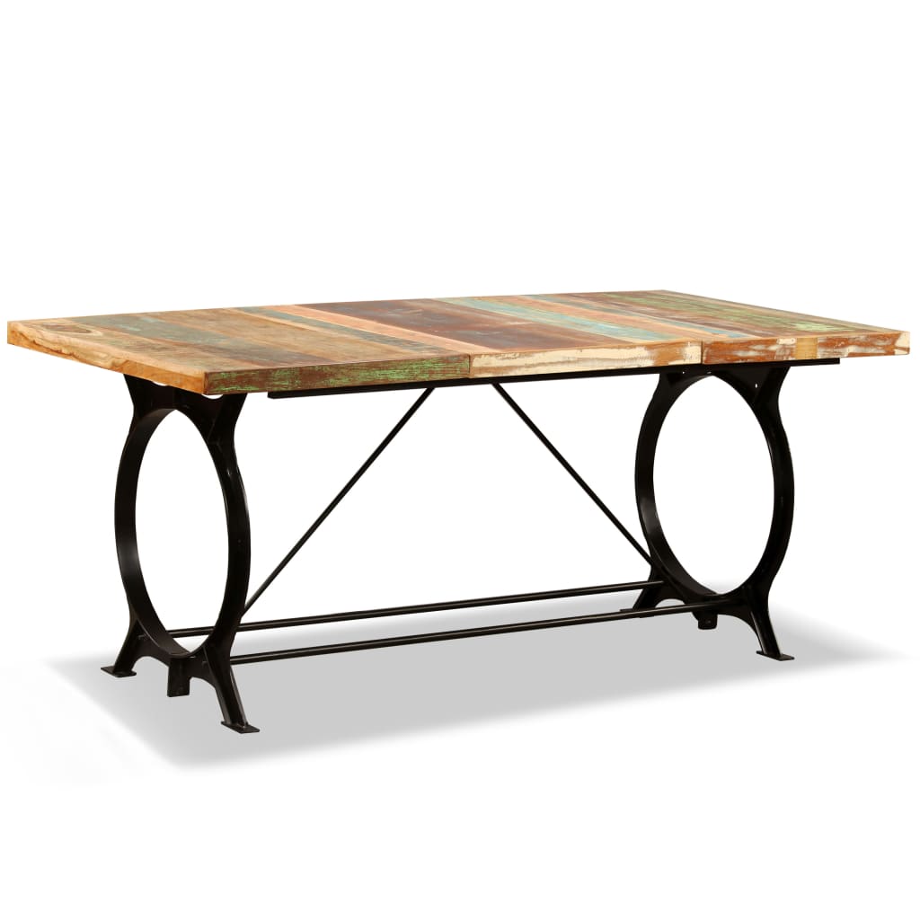 Mesa De Comedor De Madera Maciza Reciclada 180 Cm