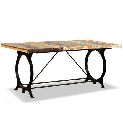 Mesa De Comedor De Madera Maciza Reciclada 180 Cm