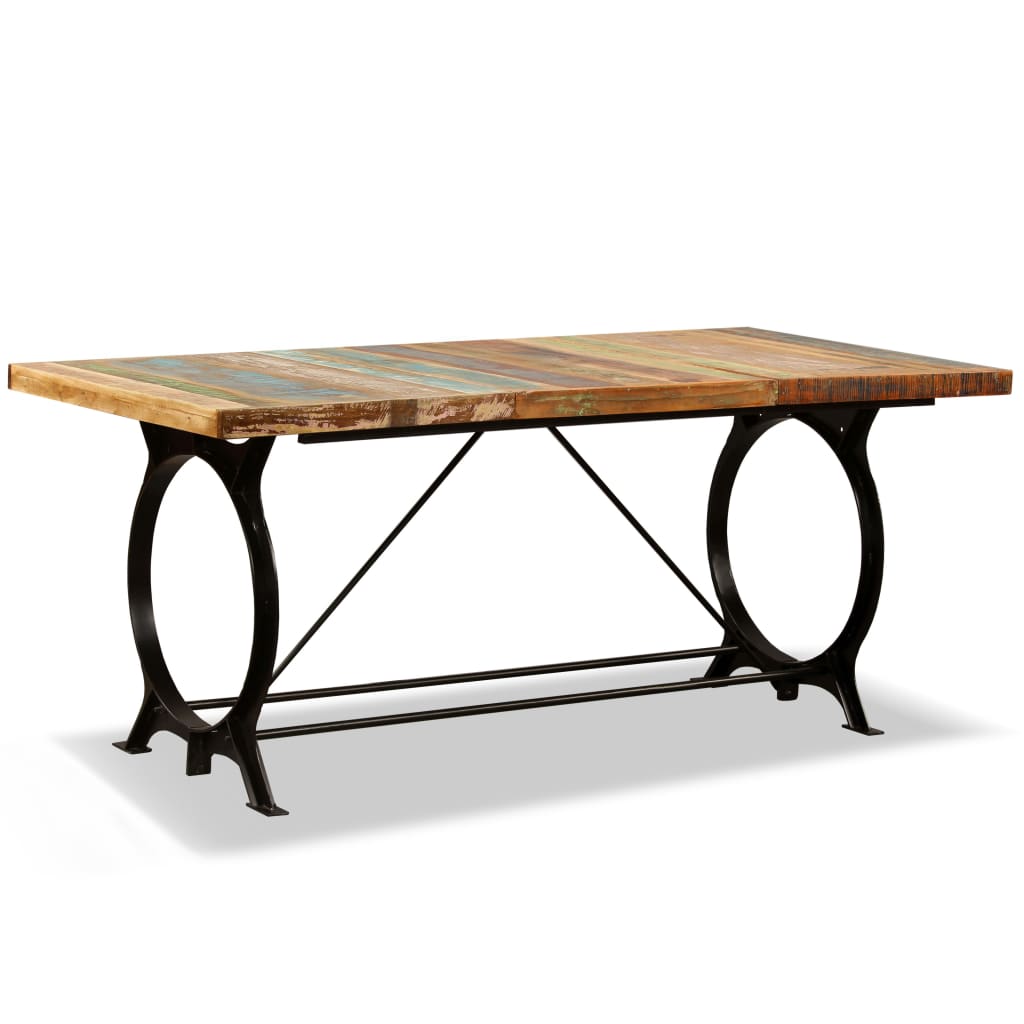 Mesa De Comedor De Madera Maciza Reciclada 180 Cm