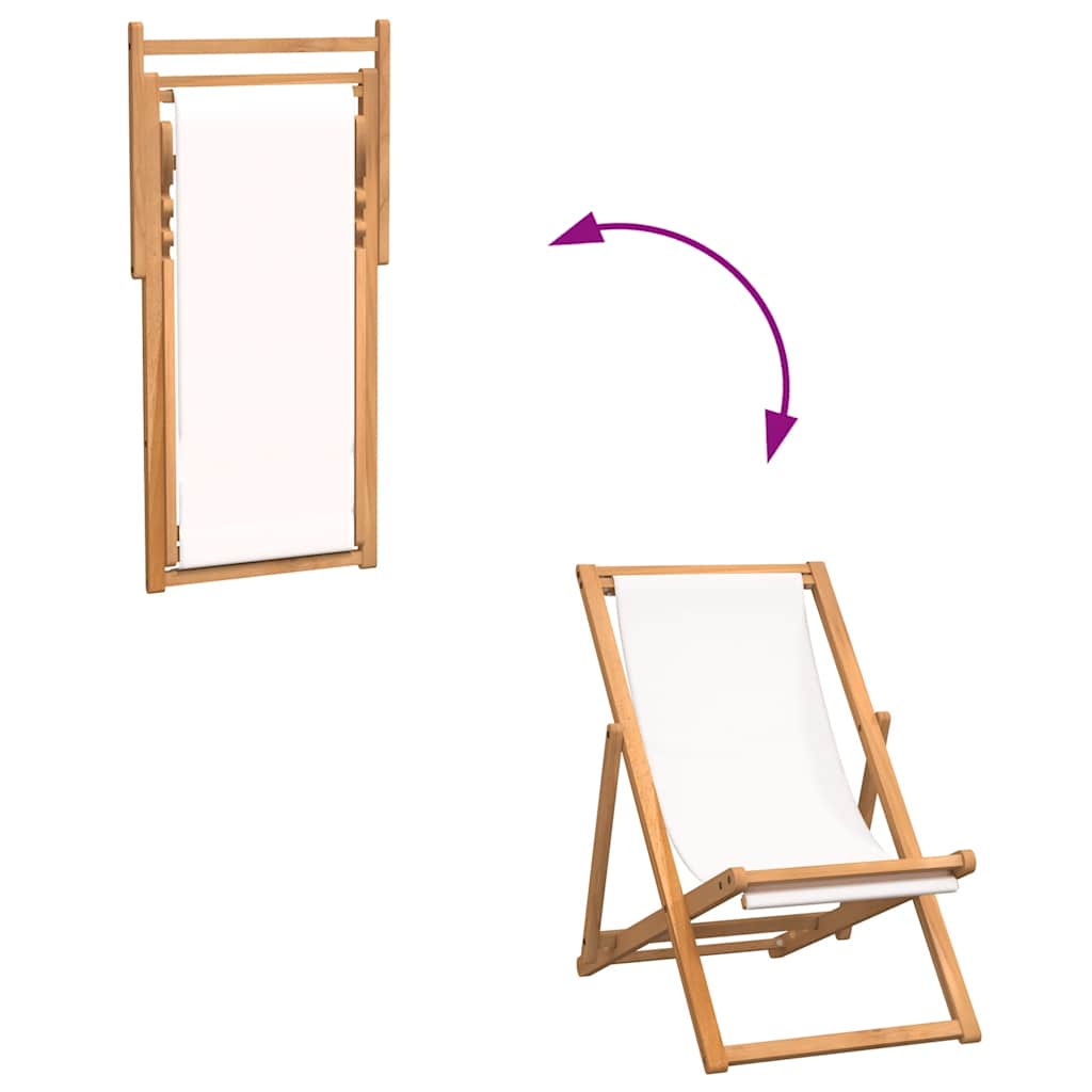 Silla De Jardín De Teca Color 56X105X96 Cm