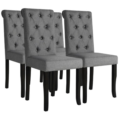 Sillas De Comedor Giratorias 4 Unidades Tela
