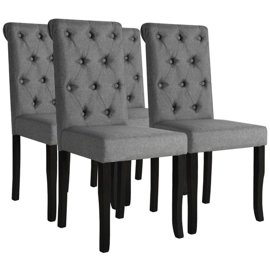 Sillas De Comedor Giratorias 4 Unidades Tela
