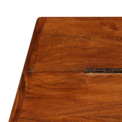 Mesa De Centro Madera Maciza Acacia Acabado Miel