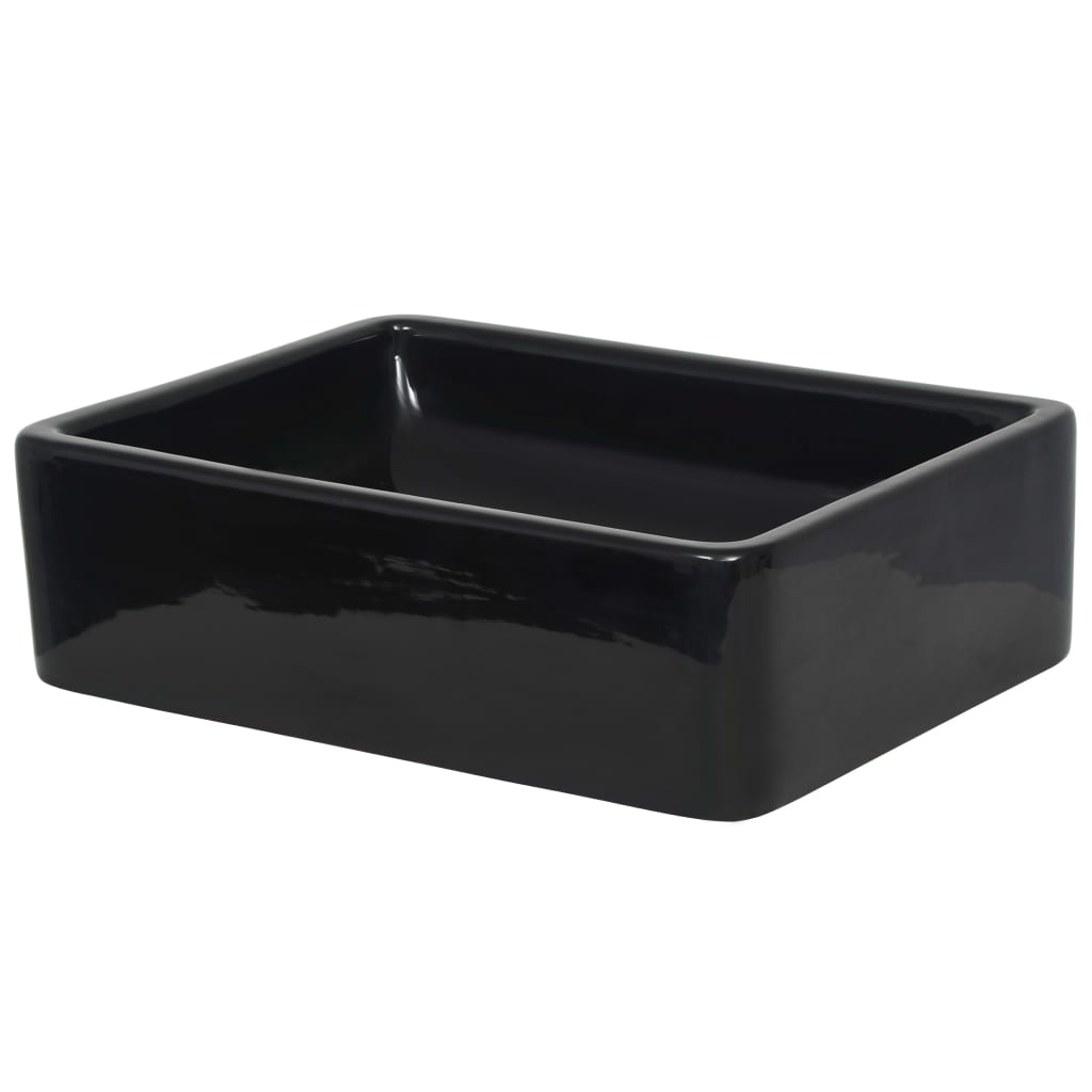 Lavabo De Cerámica Rectangular 41X30X12 Cm