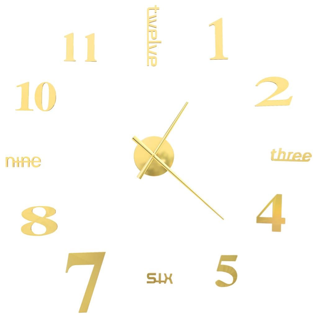 Reloj 3D De Pared Con Diseño Moderno 100 Cm Xxl