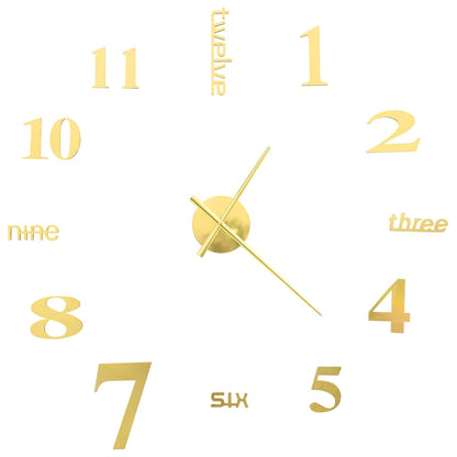 Reloj 3D De Pared Con Diseño Moderno 100 Cm Xxl
