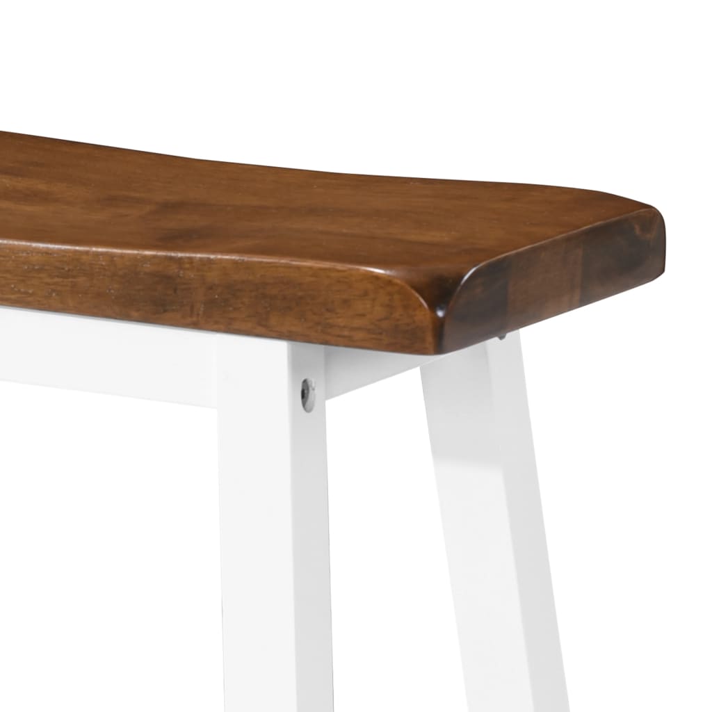 Set De Mesa Y Taburete De Bar 3 Piezas Madera Maciza