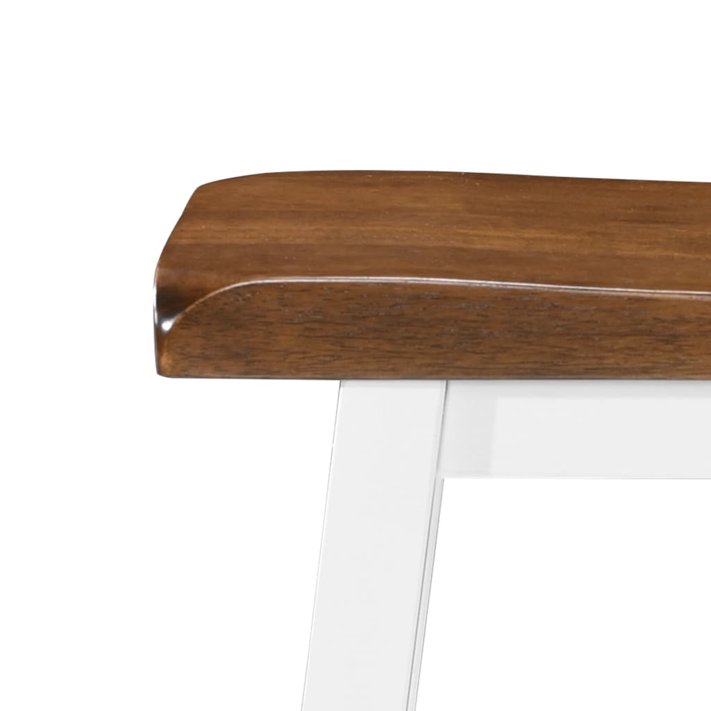 Set De Mesa Y Taburete De Bar 3 Piezas Madera Maciza