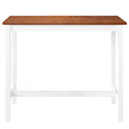 Mesa De Bar Madera Maciza 108X60X91 Cm