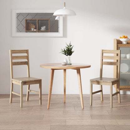 Sillas De Comedor 4 Unidades Madera Maciza De Acacia