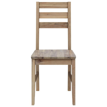 Sillas De Comedor 4 Unidades Madera Maciza De Acacia