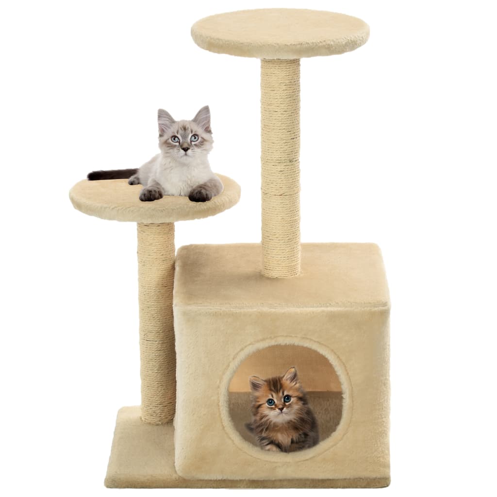 Rascador Para Gatos Con Poste De Sisal