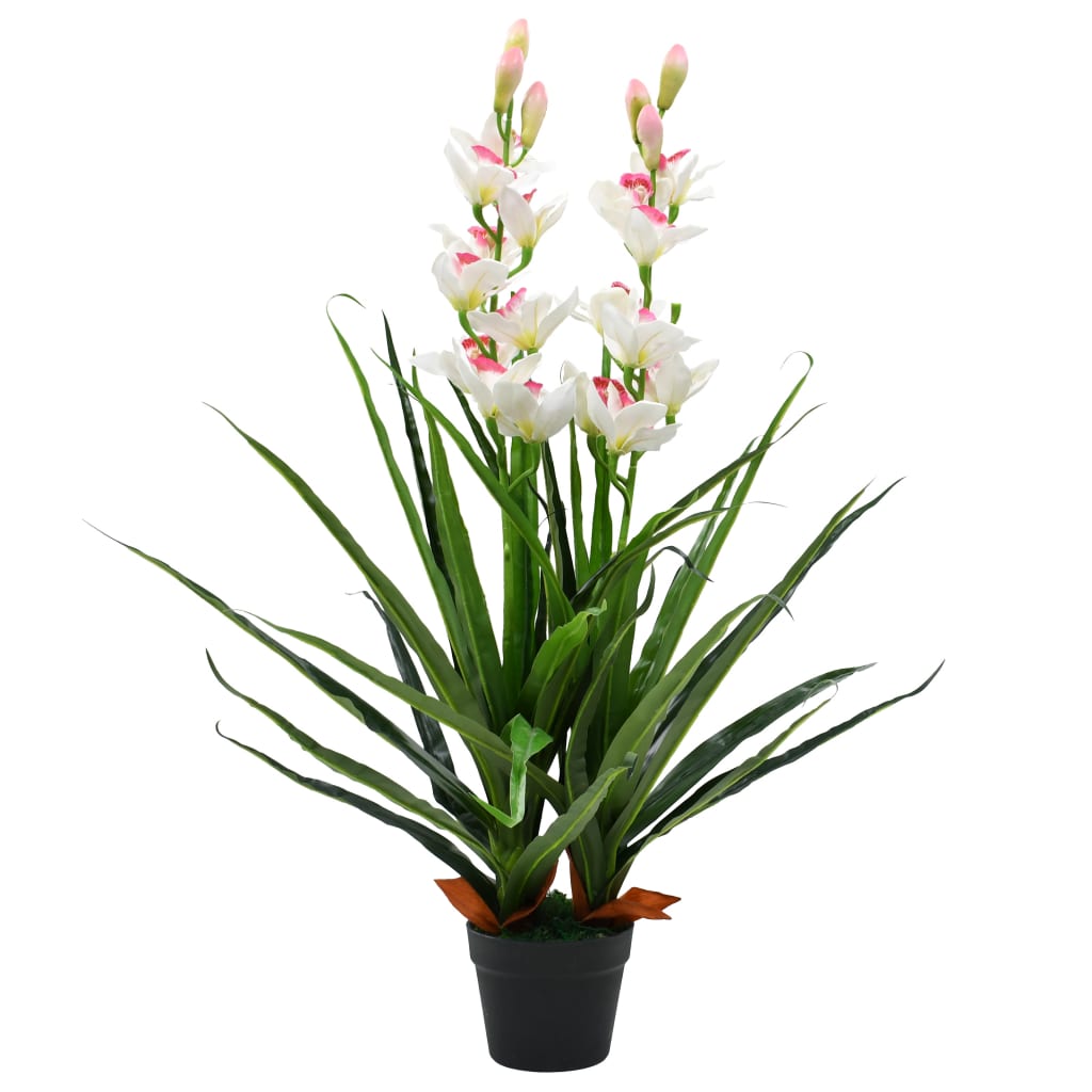 Planta De Anturio Artificial Con Maceta 45 Cm Roja Y Amarilla