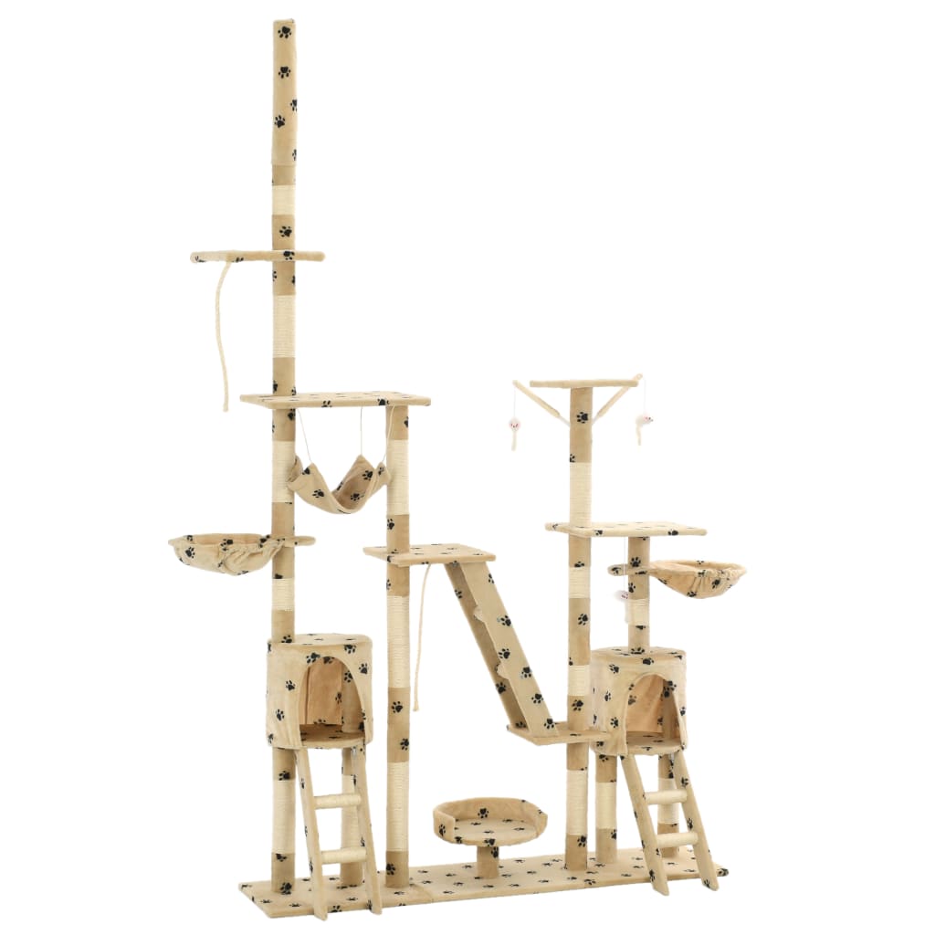 Rascador Para Gatos Con Poste De Sisal 230-250 Cm