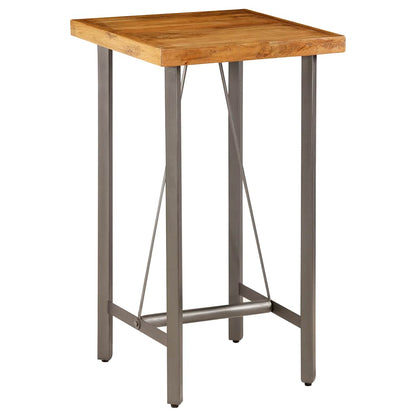 Mesa Alta De Bar Teca Maciza Reciclada