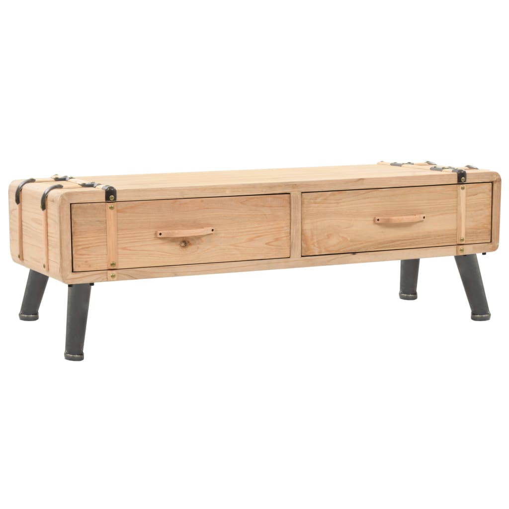Mueble Para Tv Madera Maciza De Abeto 120X33X35 Cm