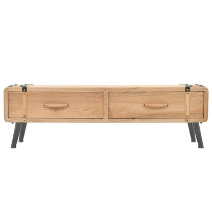 Mueble Para Tv Madera Maciza De Abeto 120X33X35 Cm