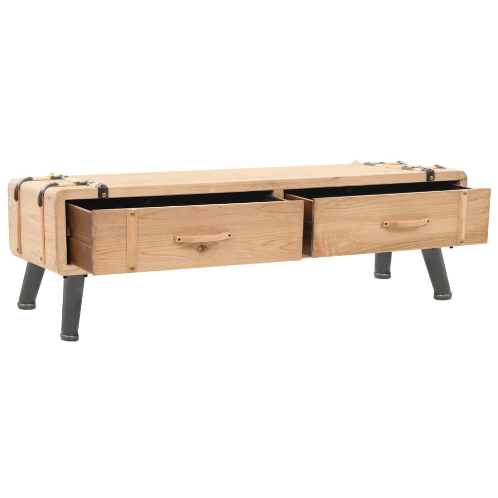 Mueble Para Tv Madera Maciza De Abeto 120X33X35 Cm
