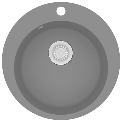 Fregadero De Cocina De Granito Con Un Seno Redondo